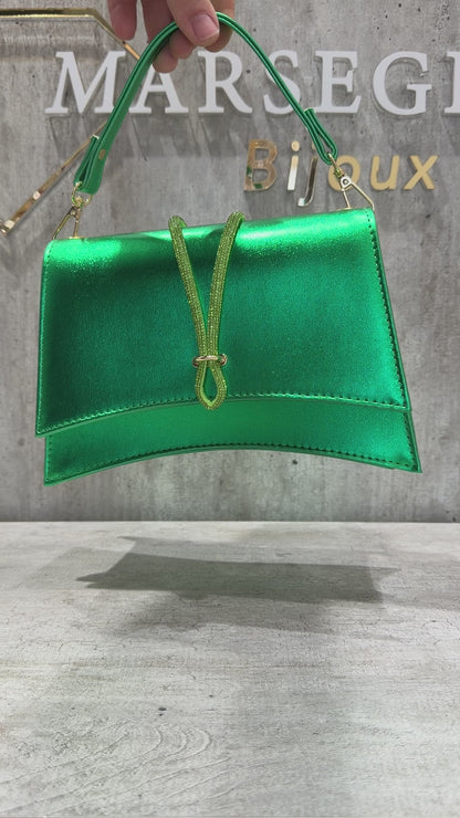 POCHETTE METAL VERDE