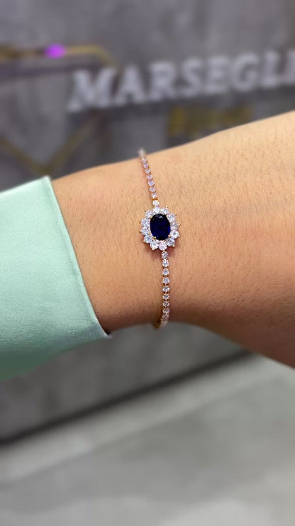Completo "Kate" 4 pezzi: Oro e Blu