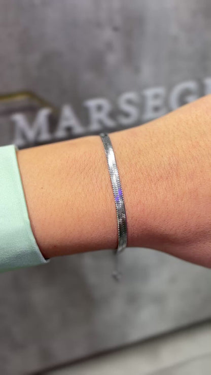 BRACCIALE SNAKE ARGENTO 4 MM