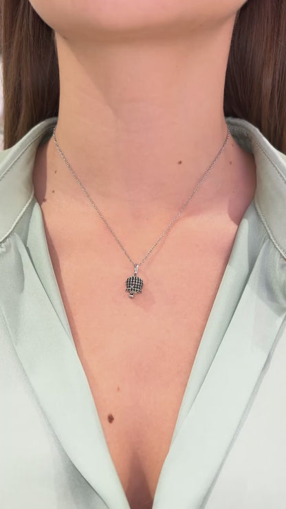 COLLANA CAMPANELLA ARGENTO & NERO