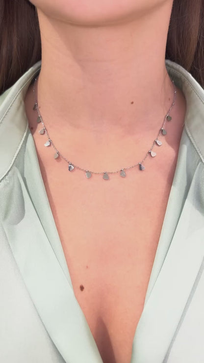 COLLANA CUORI ARGENTO