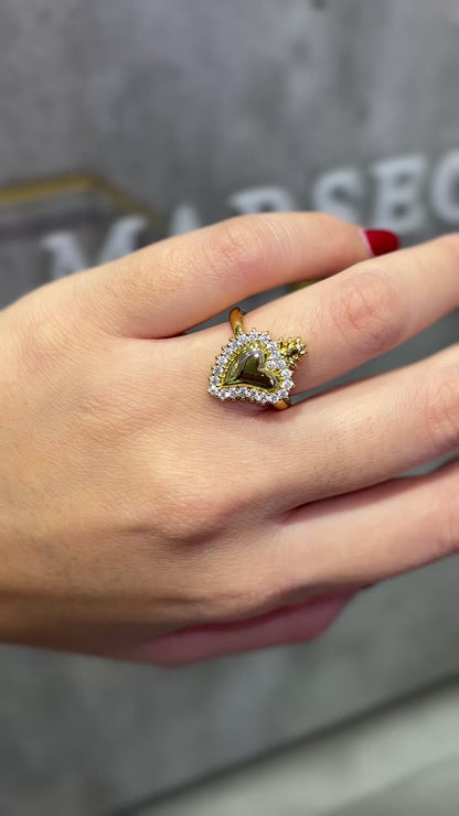 ANELLO CUORE SACRO ORO