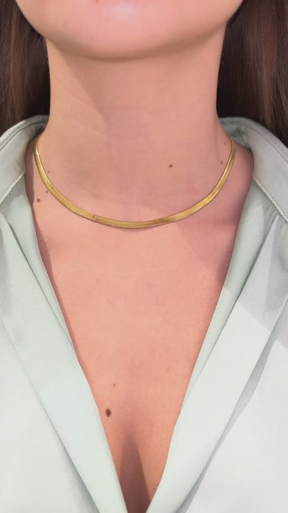 COLLANA SNAKE ORO 4 MM