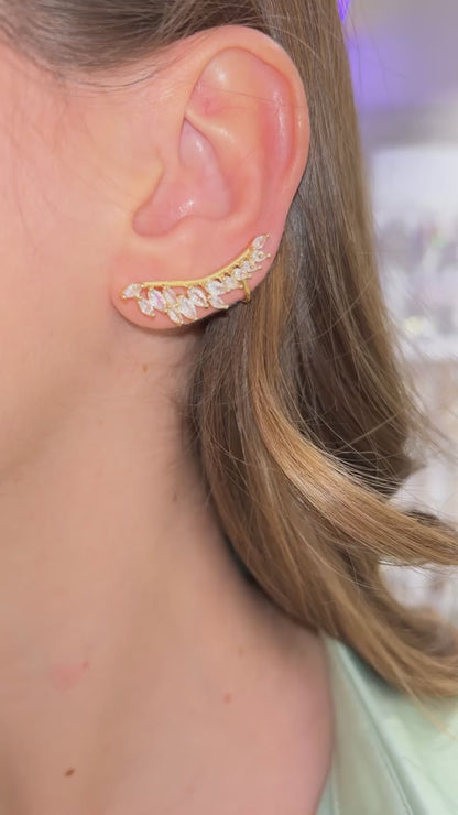ORECCHINI EAR CUFF GOCCIE ORO