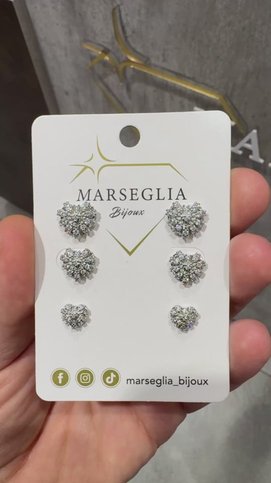 SET ORECCHINI CUORE SACRO