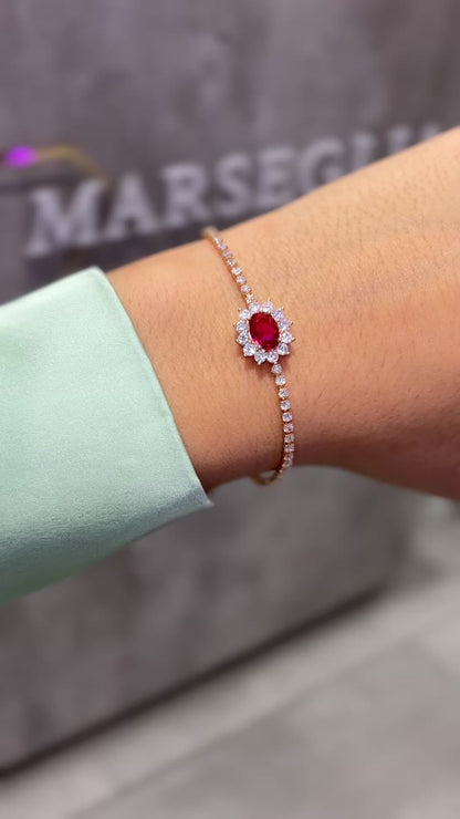 BRACCIALE KATE ORO & ROSSO