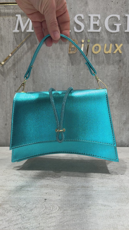 POCHETTE METAL TURCHESE