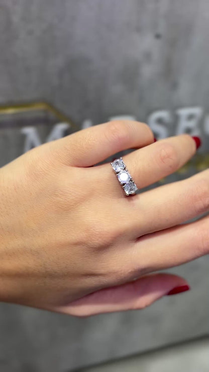 ANELLO TRILOGI ARGENTO 5 MM