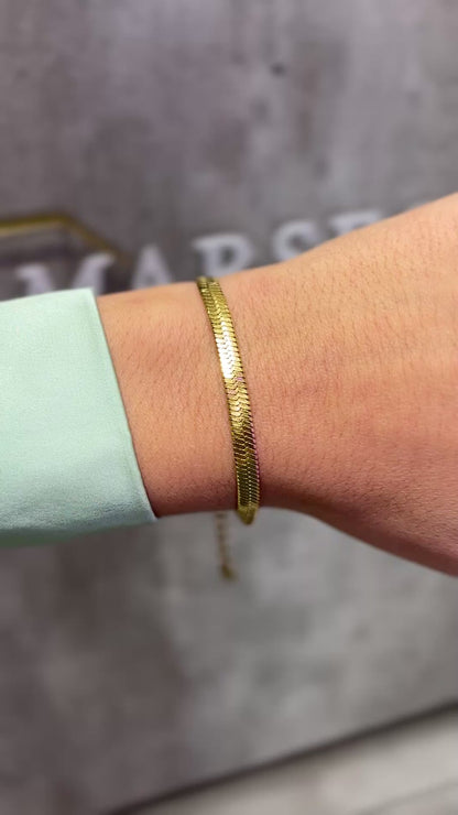 BRACCIALE SNAKE ORO 5 MM