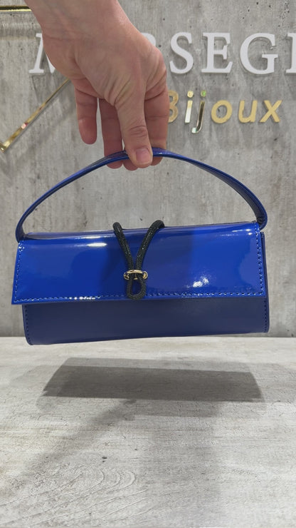 POCHETTE BIMATERIALE BLU ELETTRICO