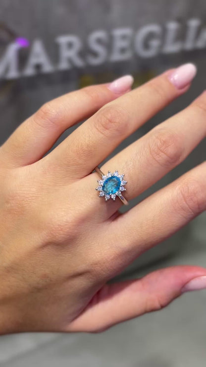 ANELLO KATE ARGENTO & AZZURRO