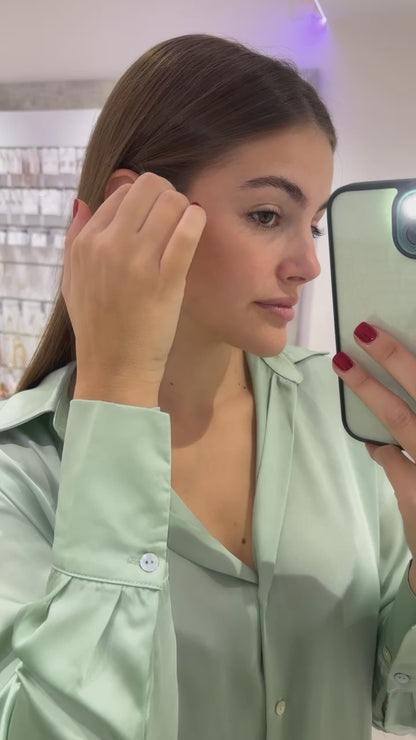 SET ORECCHINI BOTTONI CRISTALLI ORO