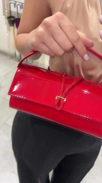 POCHETTE BIMATERIALE ROSSO