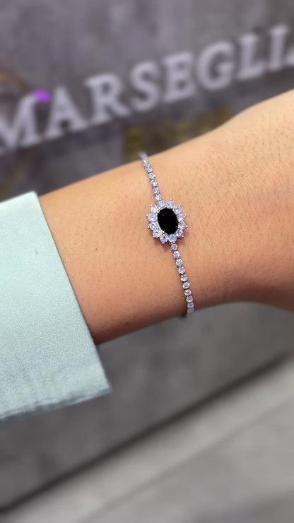 BRACCIALE KATE ARGENTO & NERO