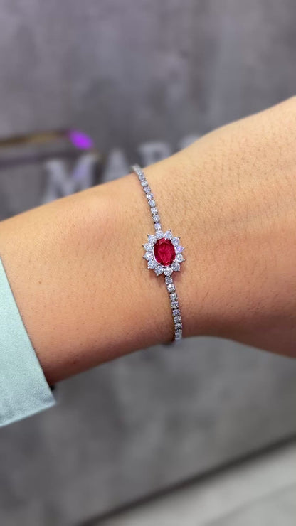 BRACCIALE KATE ARGENTO & ROSSO