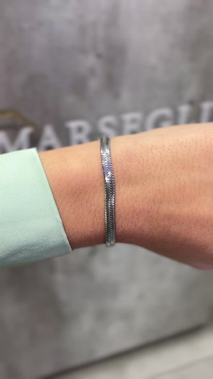 BRACCIALE SNAKE ARGENTO 5 MM